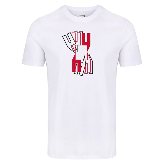 EIGHT SQUARED Y LOGO TEE WHITE RED