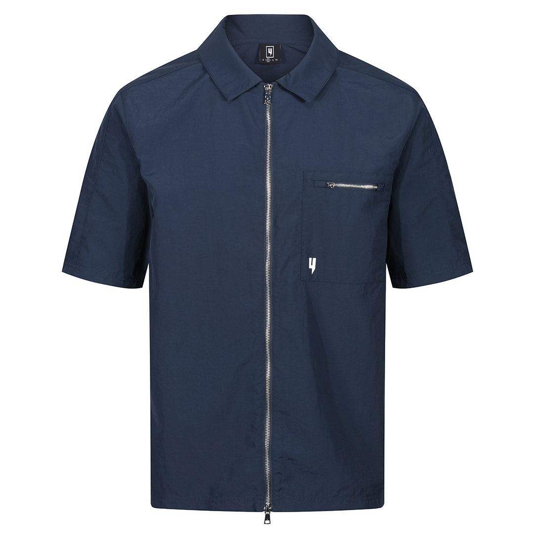 LUX CO-ORD SHIRT NAVY