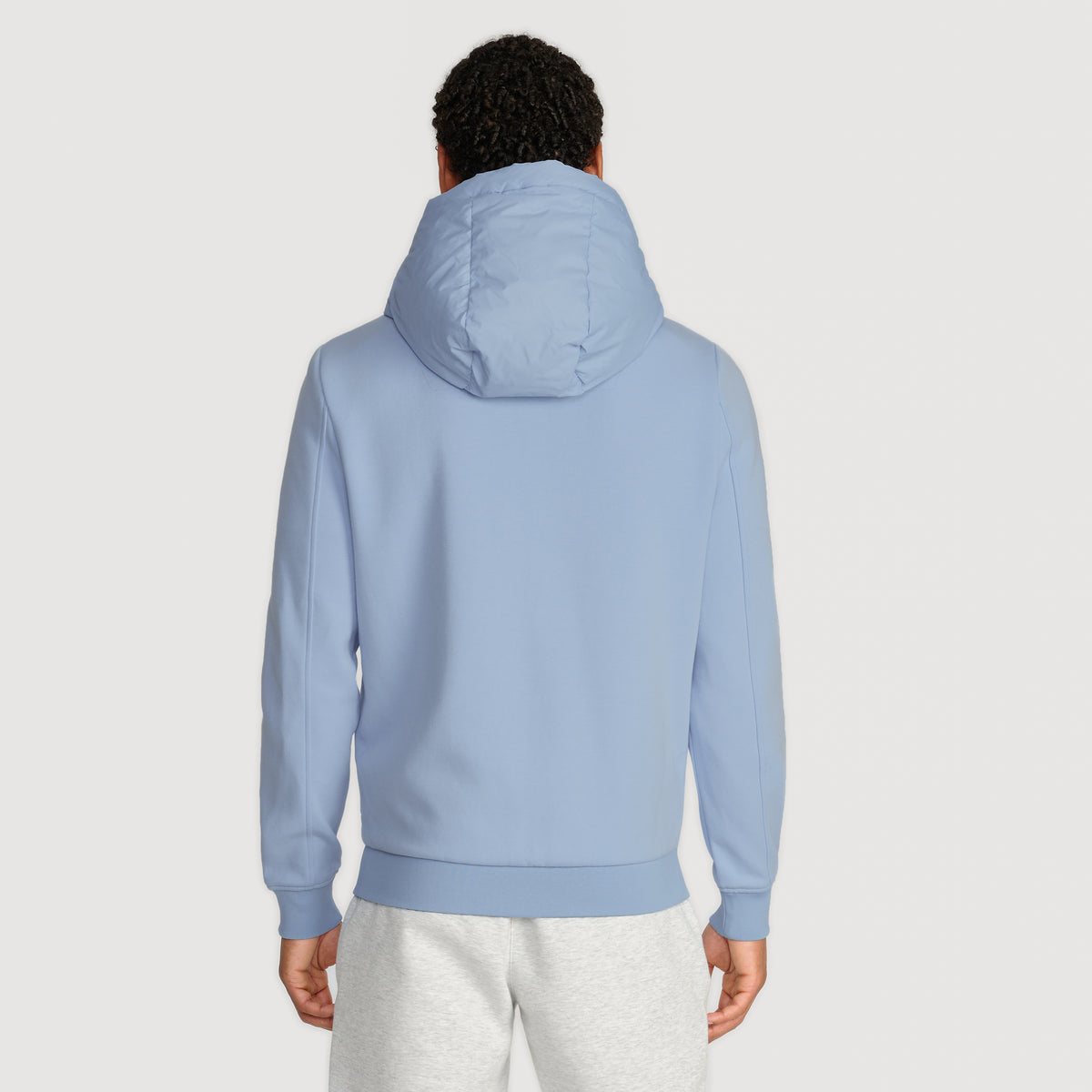 QUILTED PANEL JACKET BABY BLUE