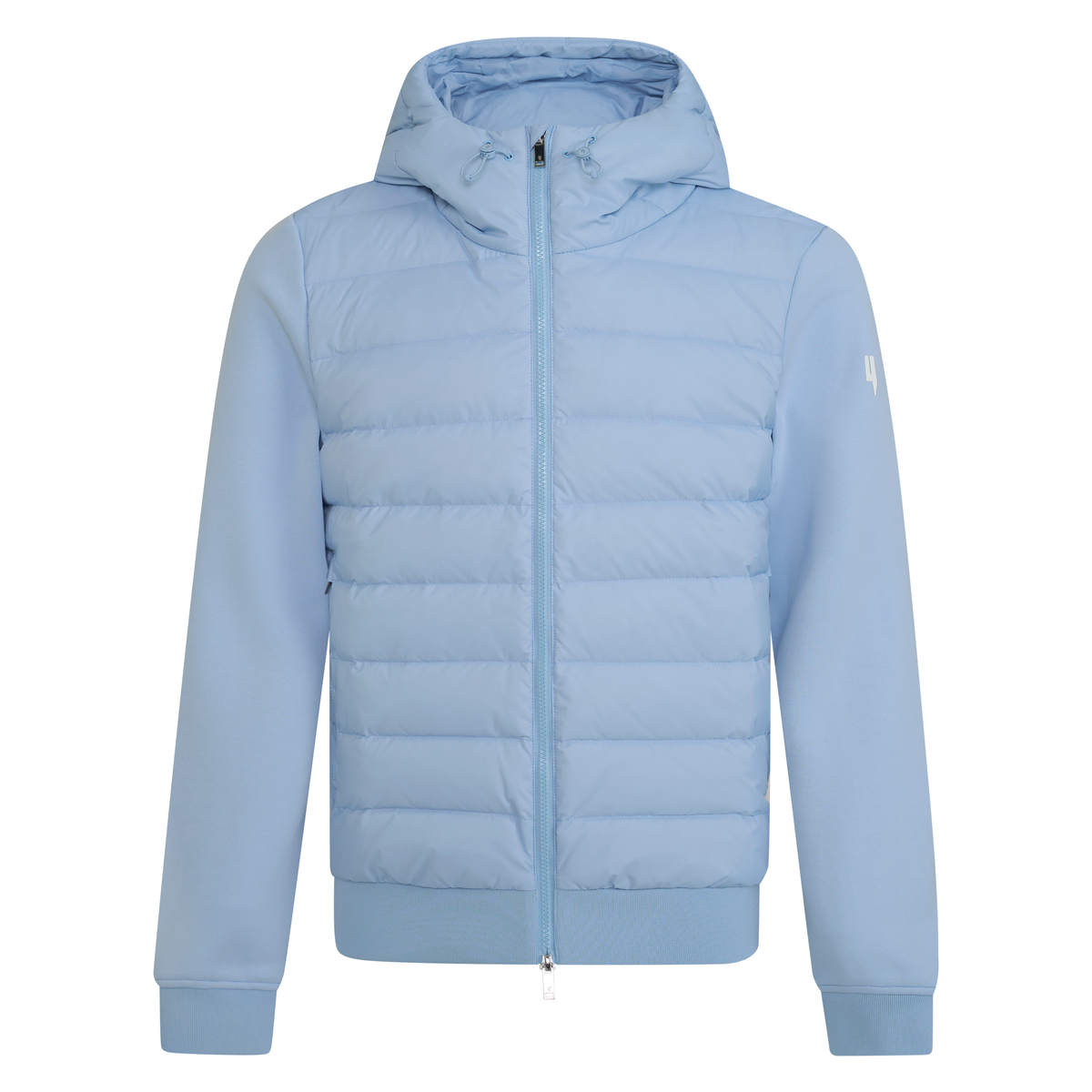 QUILTED PANEL JACKET BABY BLUE