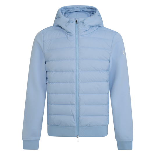 QUILTED PANEL JACKET BABY BLUE