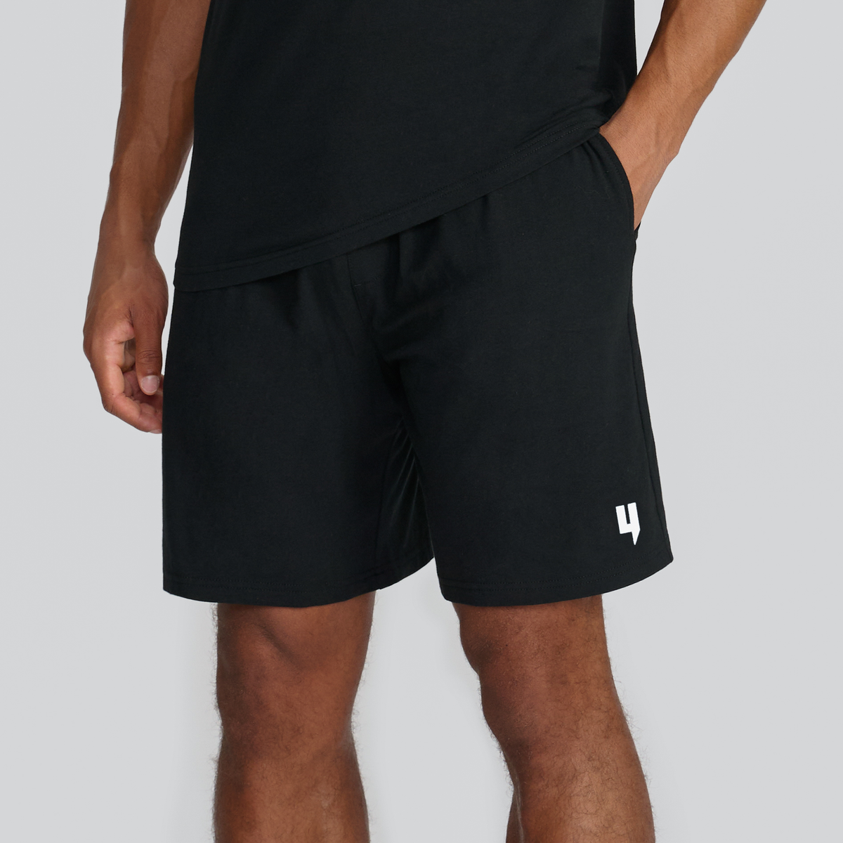 LOUNGEWEAR SET BLACK / WHITE