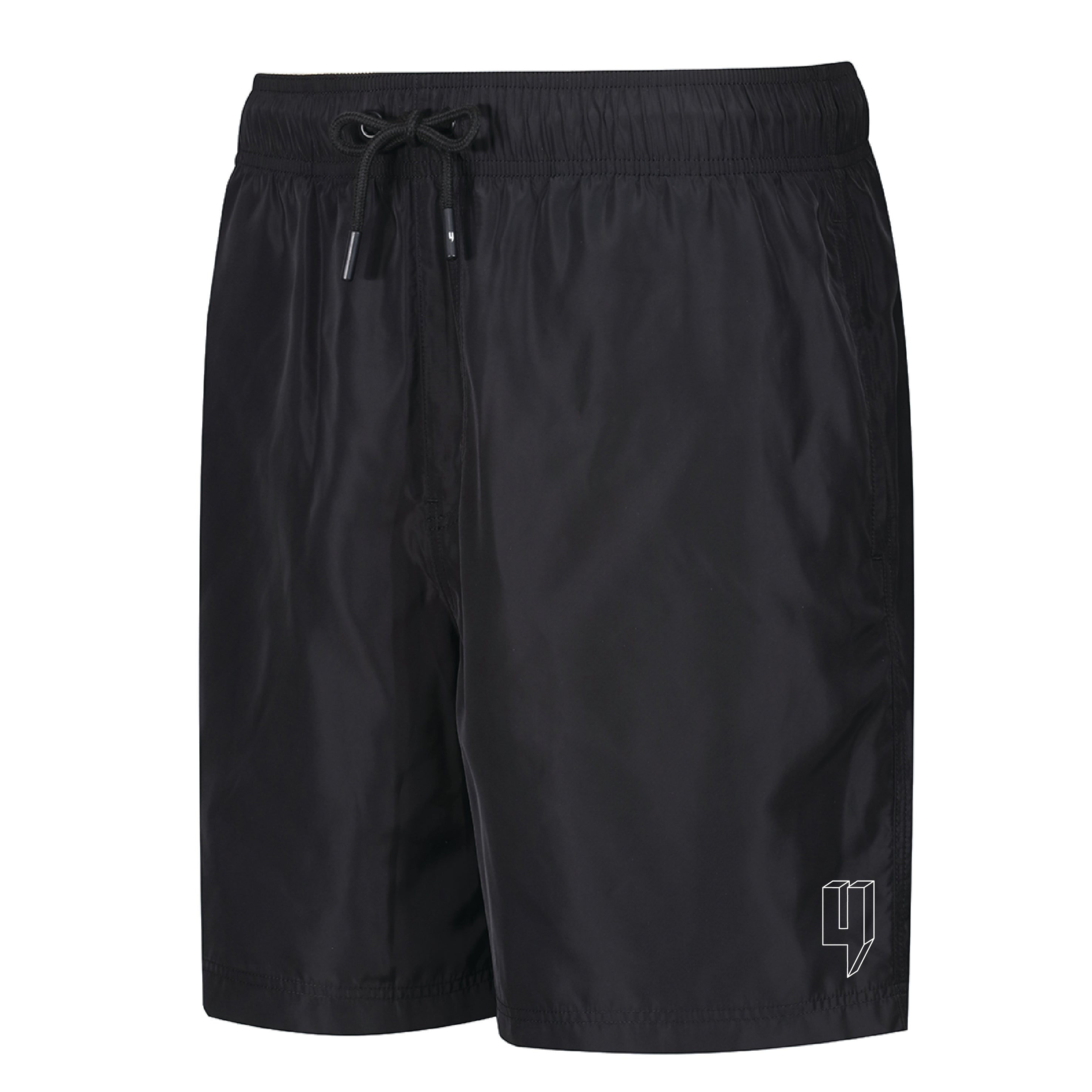 3D LOGO SWIM SHORTS BLACK WHITE OUTLINE – YELIR WORLD 3D LOGO SWIM SHORTS BLACK WHITE OUTLINE – YELIR WORLD