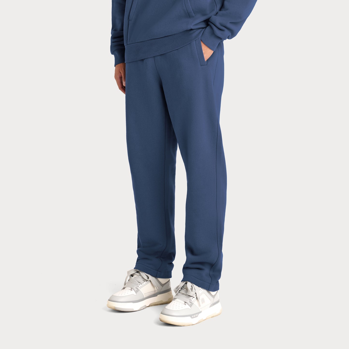 BLUE RELAXED FIT LUX JOGGERS