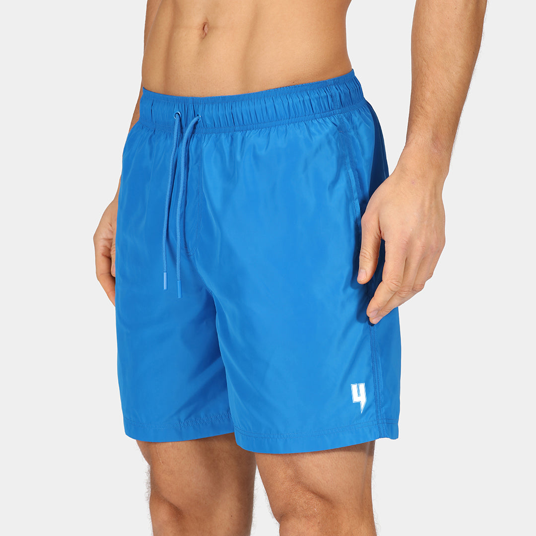 Y PATCH LOGO SWIM SHORTS COBALT BLUE