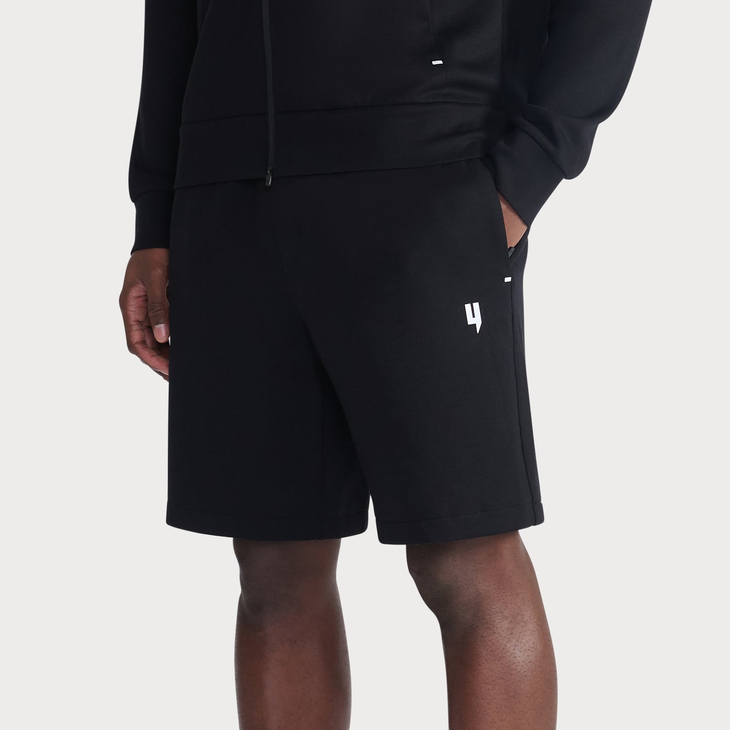 BLACK COURTSIDE SHORTS