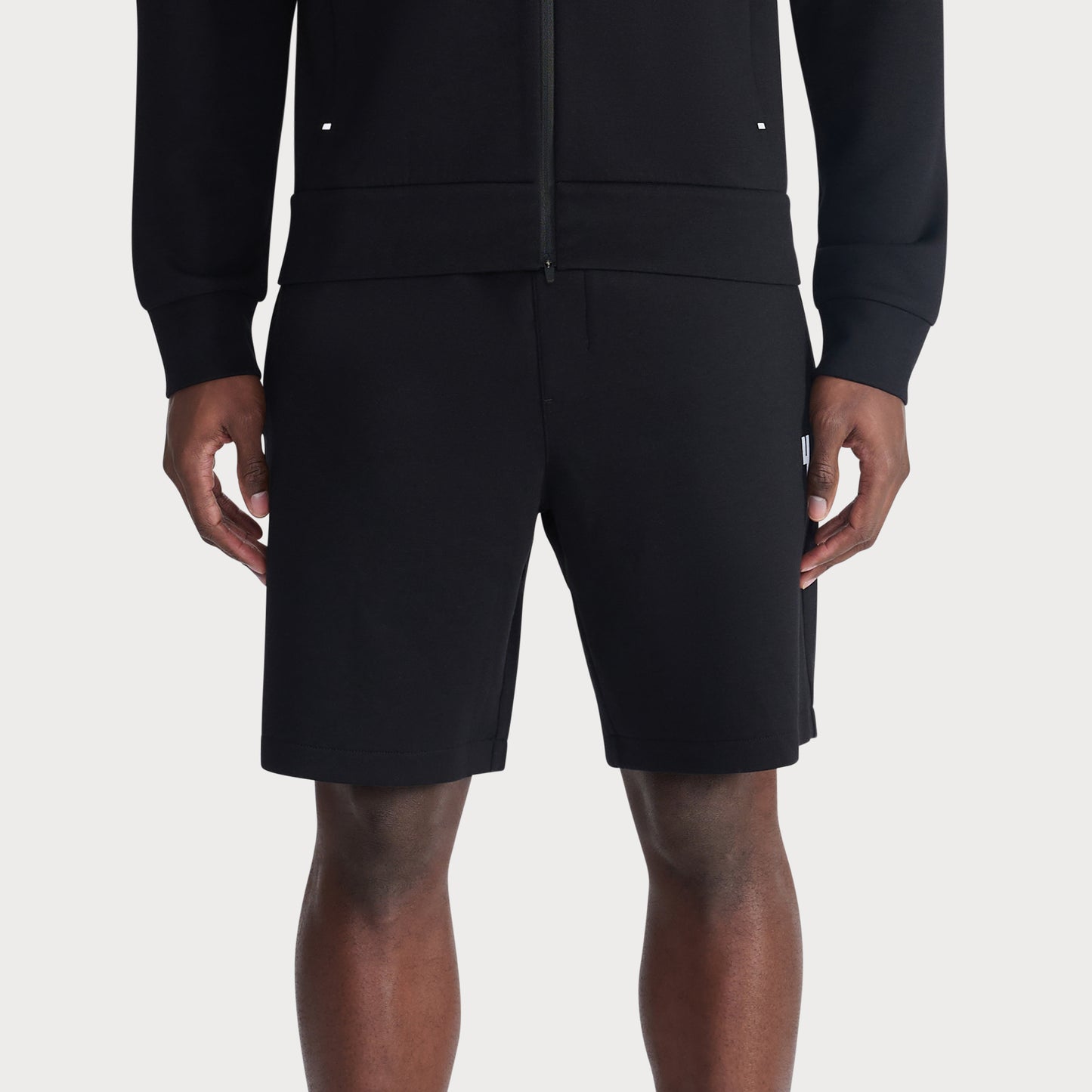BLACK COURTSIDE SHORTS