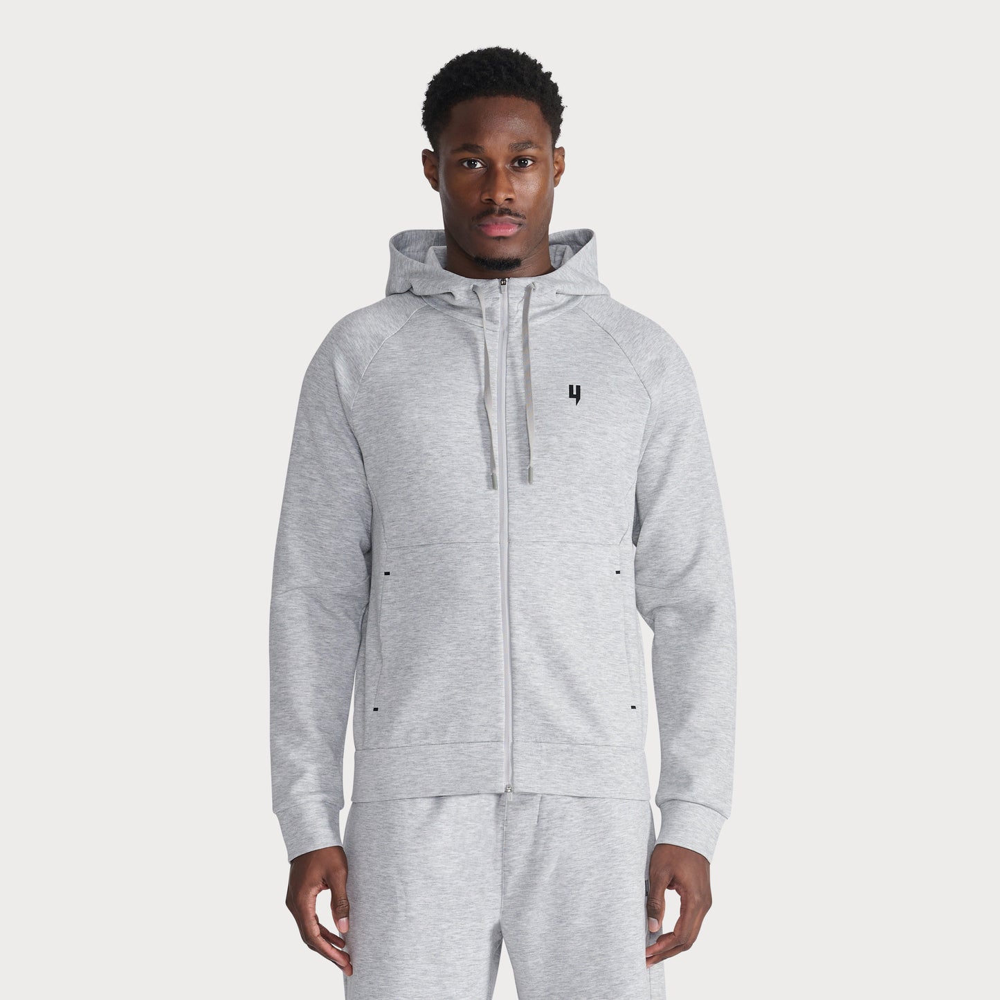 GREY COURTSIDE HOODY