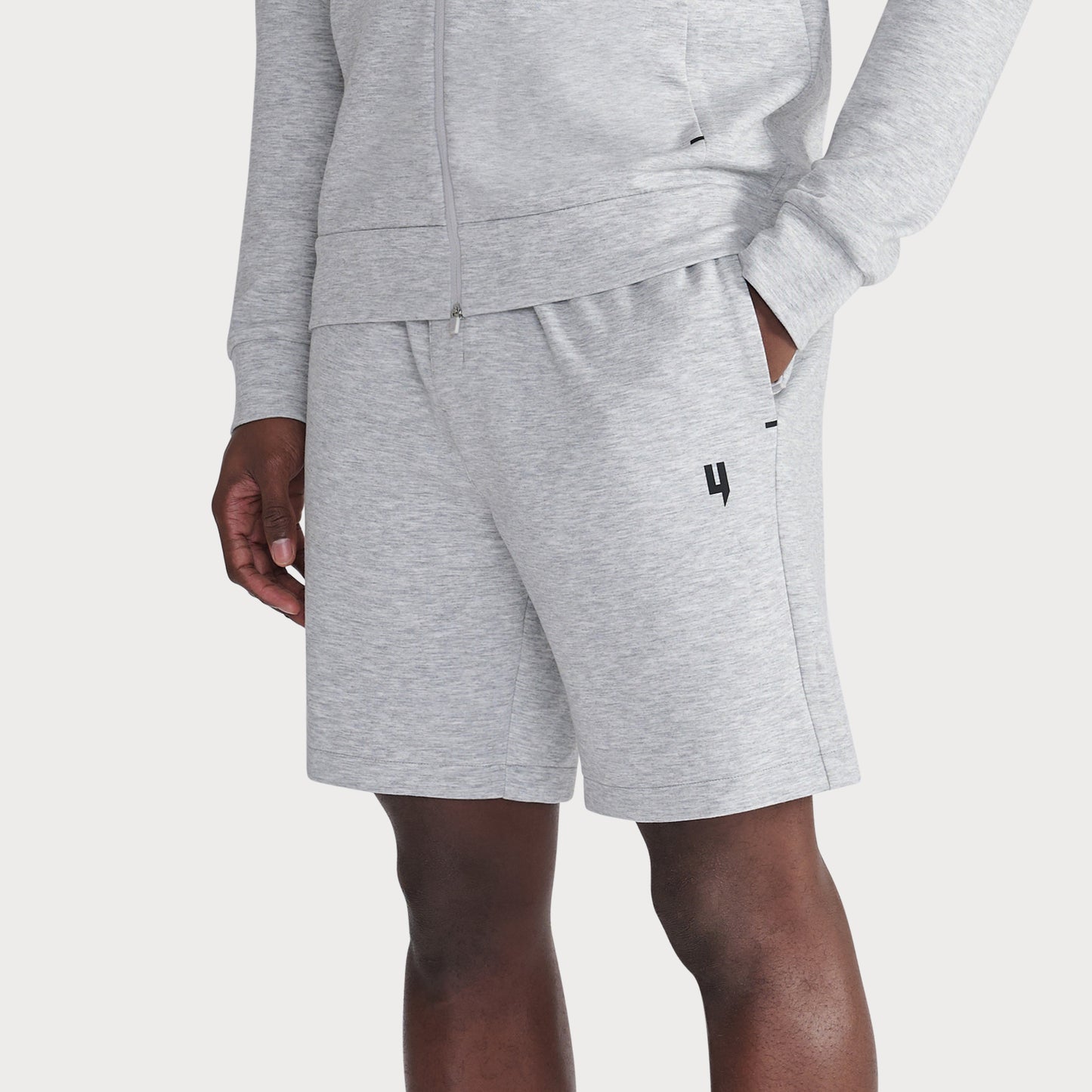 GREY COURTSIDE SHORTS
