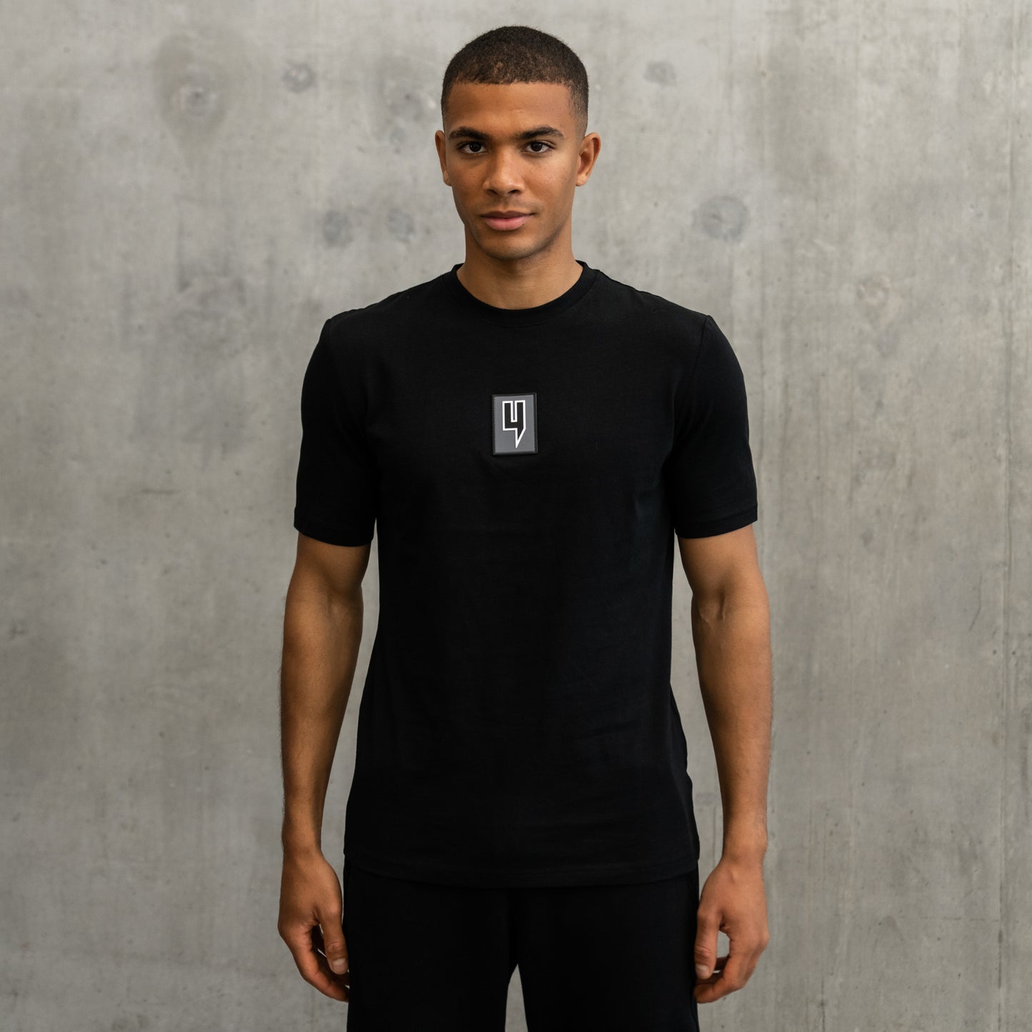 LUX RUBBER LOGO TEE BLACK