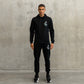 BLACK JOGGERS 3D Y LOGO GREEN
