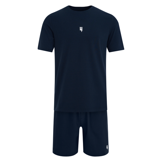 LOUNGEWEAR SET NAVY / WHITE