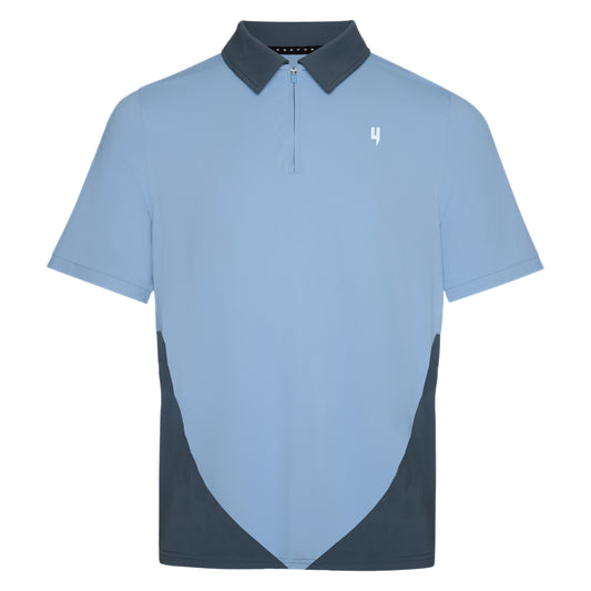 PERFORMANCE HYBRID POLO BLUE/GREY