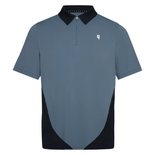 PERFORMANCE HYBRID POLO GREY/BLACK
