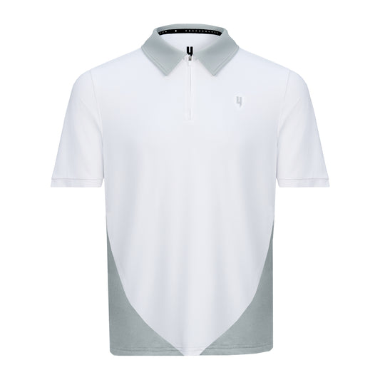 PERFORMANCE HYBRID POLO WHITE/GREY