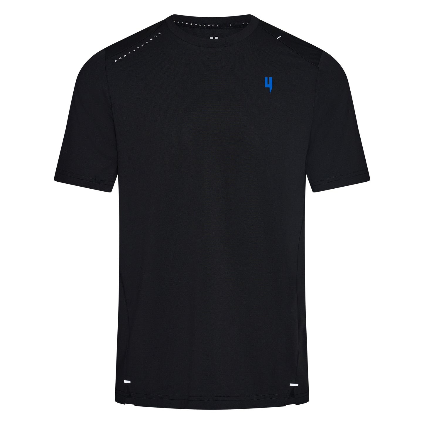 PERFORMANCE TEE BLACK/BLUE