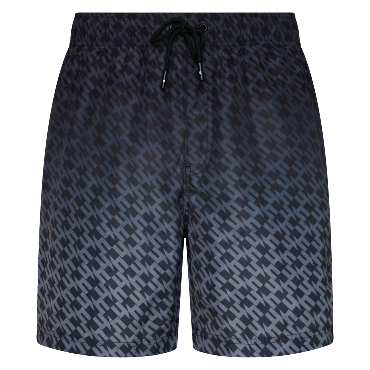 BLACK GRADIENT SWIM SHORTS
