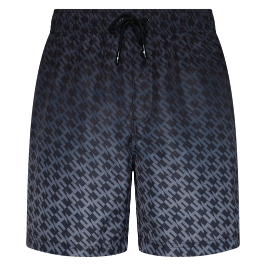 BLACK GRADIENT SWIM SHORTS