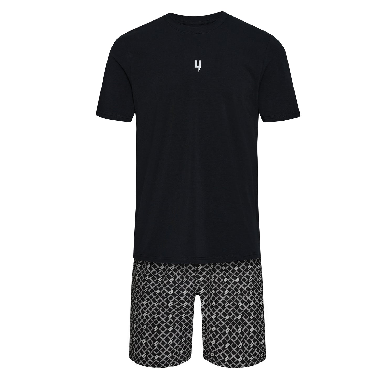 LOUNGEWEAR SET MULTI Y BLACK WHITE