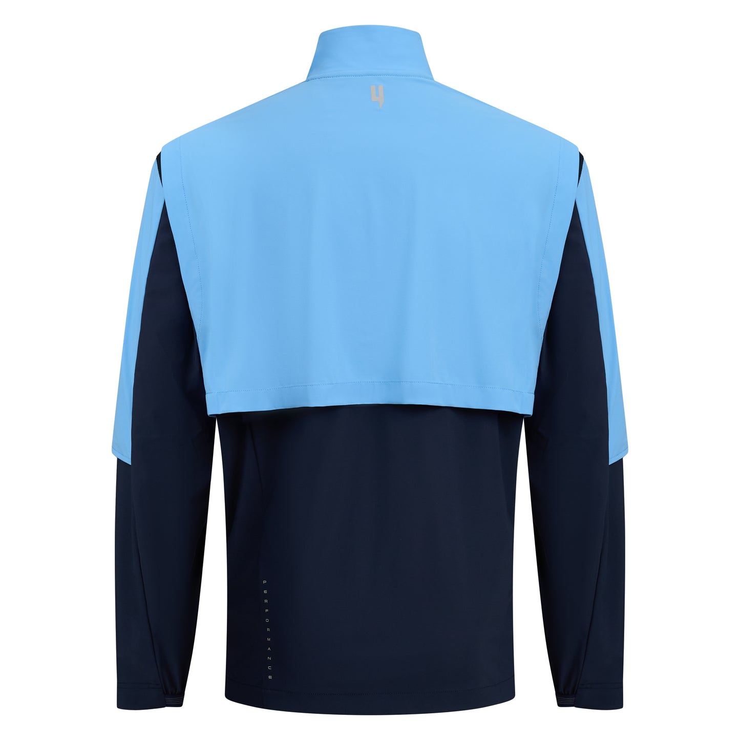 PERFORMANCE HYBRID 1/2 ZIP SKY BLUE/NAVY