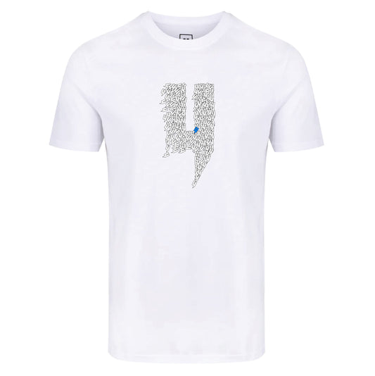 WHITE TEE FLYING Y LOGO