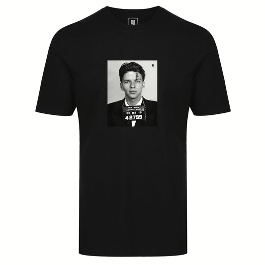 BLACK TEE FRANK SINATRA LOGO