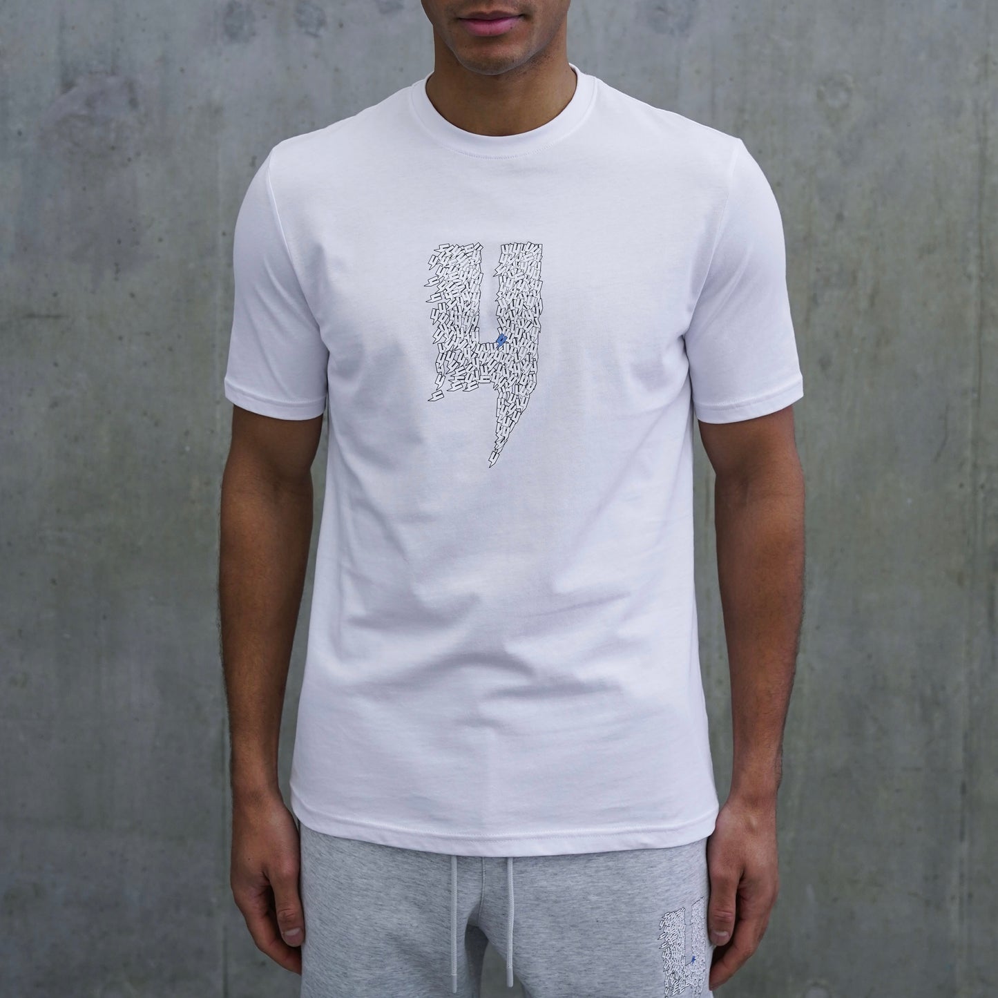 WHITE TEE FLYING Y LOGO