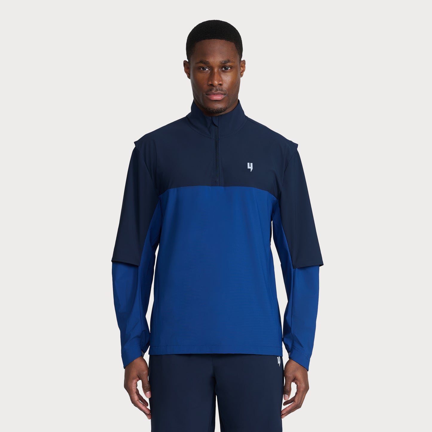 PERFORMANCE HYBRID 1/2 ZIP NAVY/BLUE