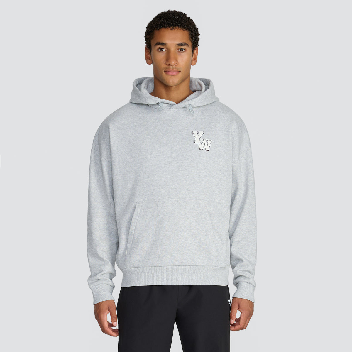 GREY RELAXED FIT LUX HOODY