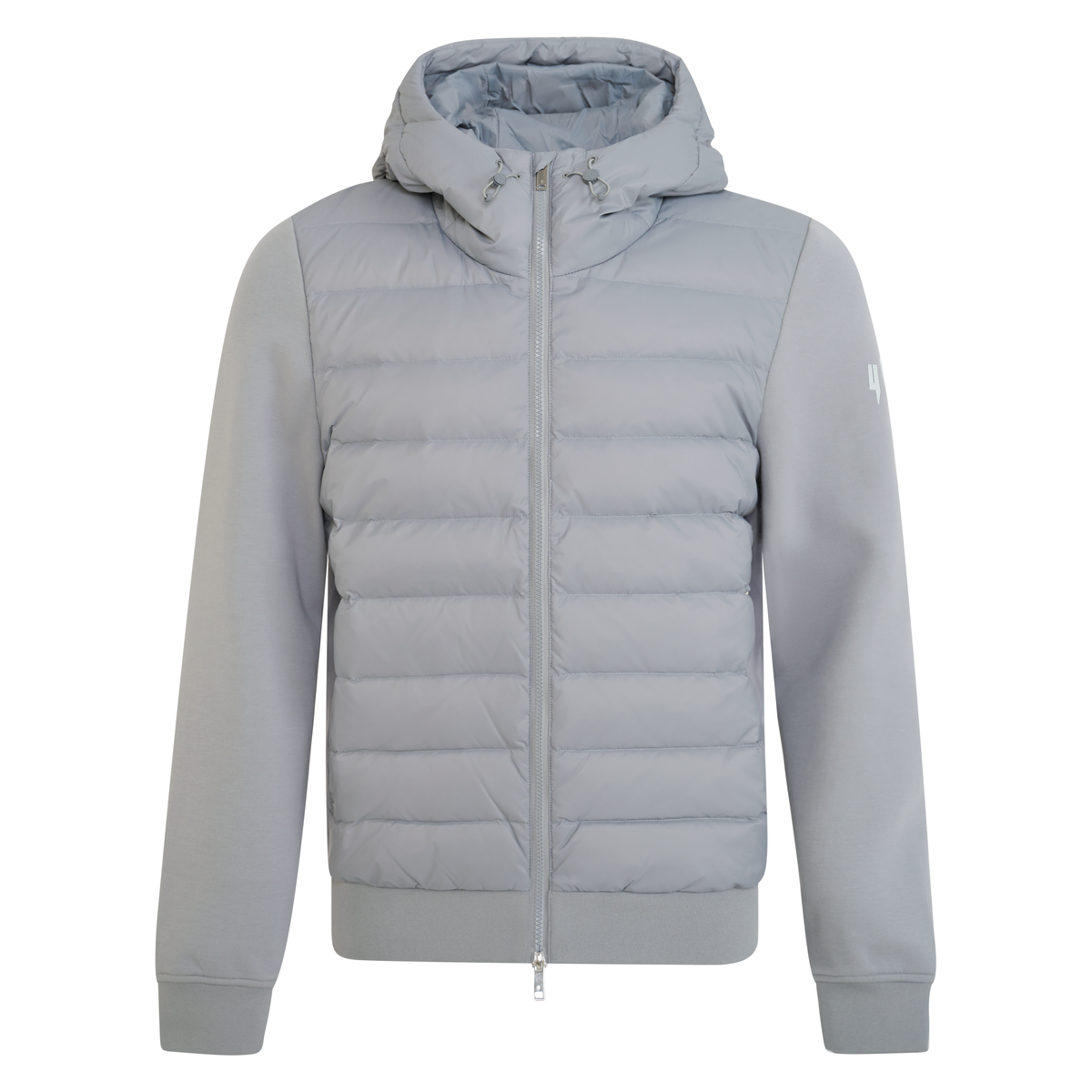 QUILTED PANEL JACKET GREY
