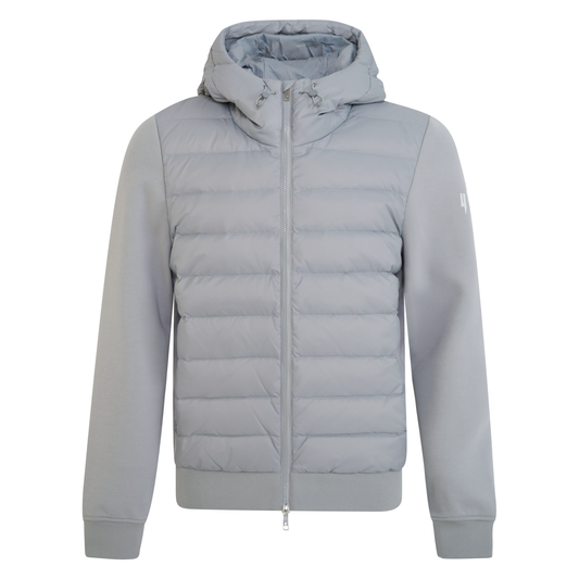 QUILTED PANEL JACKET GREY