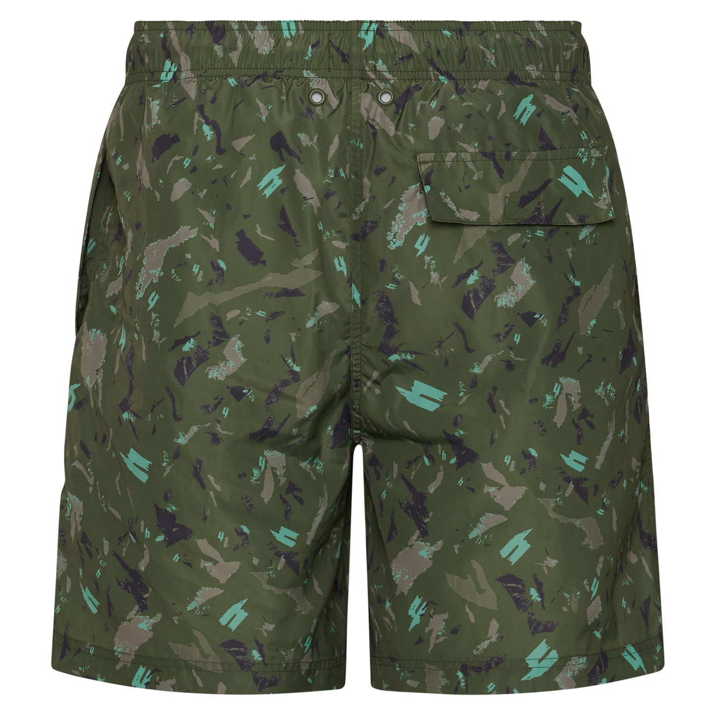 KHAKI CAMO SWIM SHORTS