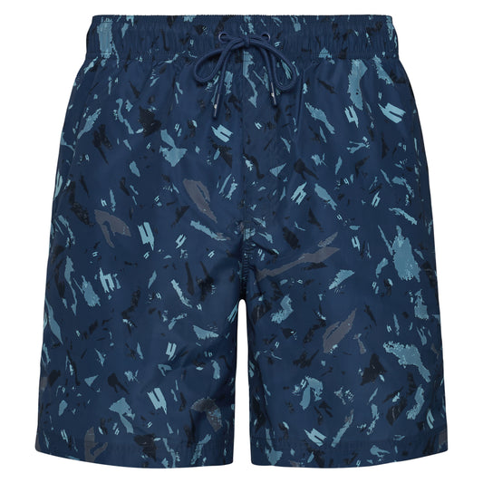 NAVY CAMO SWIM SHORTS
