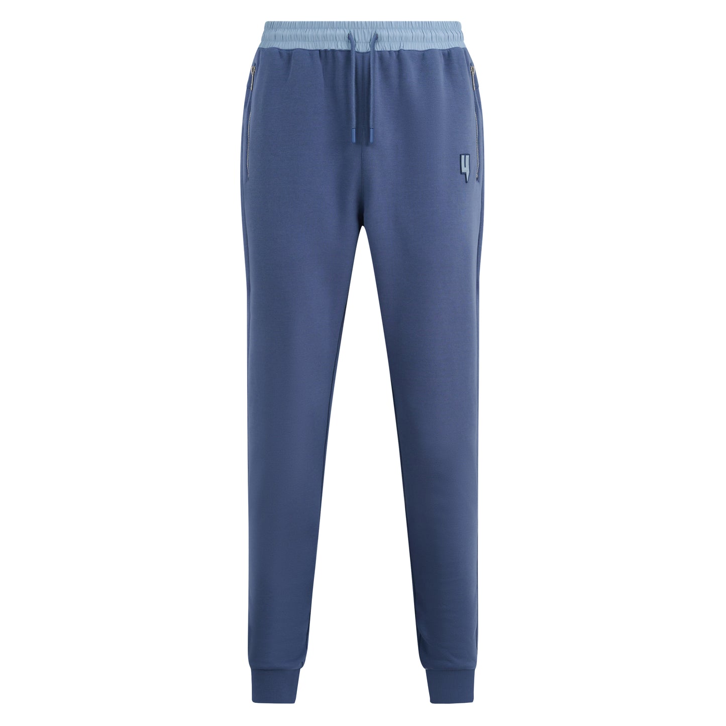 BLUE MIXED CONTRAST JOGGERS