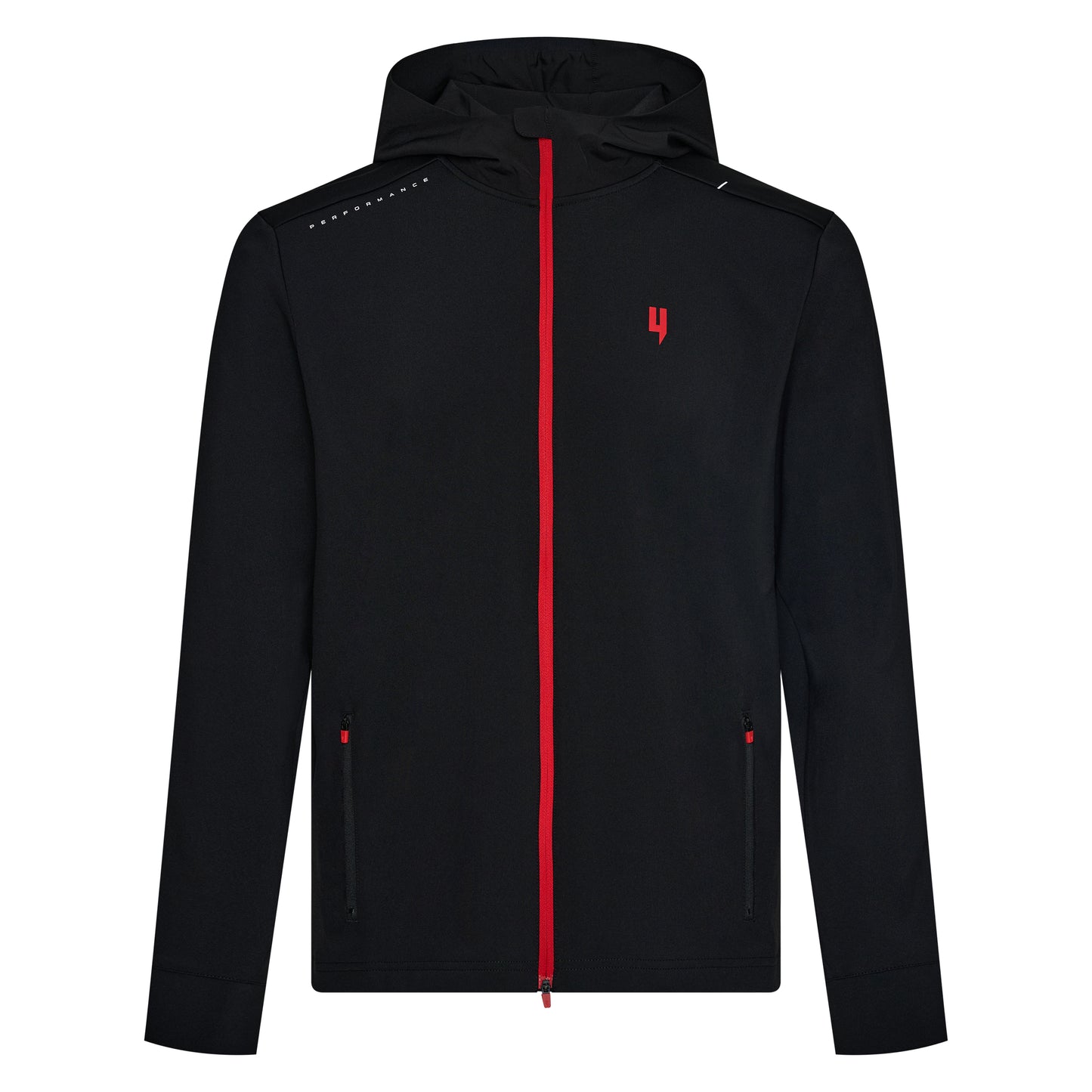 ACTIVE JACKET BLACK RED Y