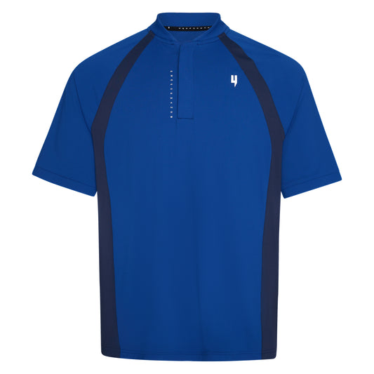 PERFORMANCE HYBRID CREW POLO BLUE/NAVY