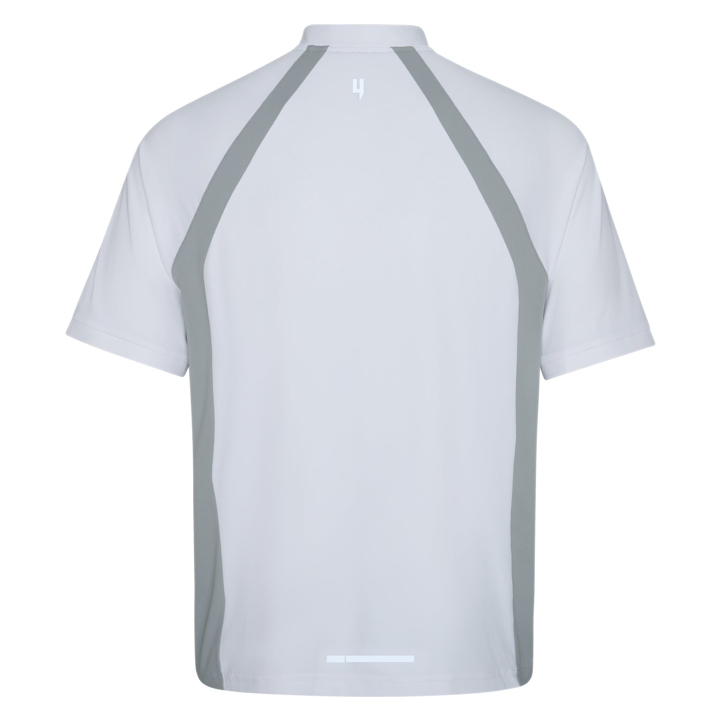 PERFORMANCE HYBRID CREW POLO WHITE/GREY