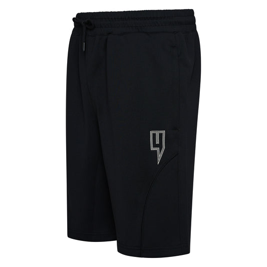 BLACK TRACK SHORTS