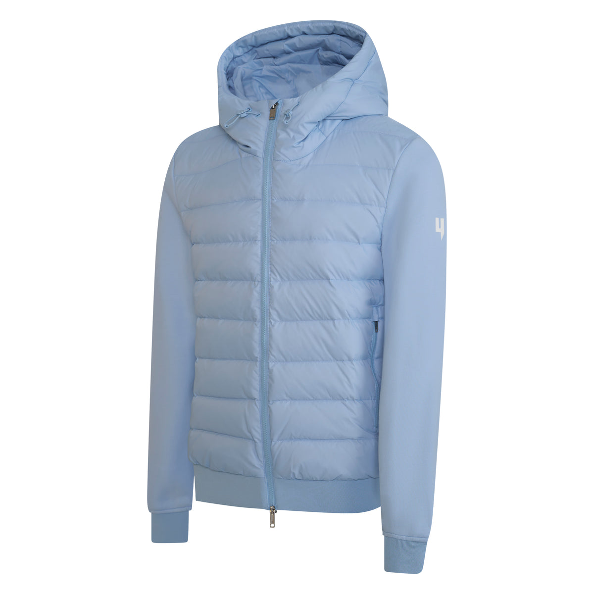 QUILTED PANEL JACKET BABY BLUE