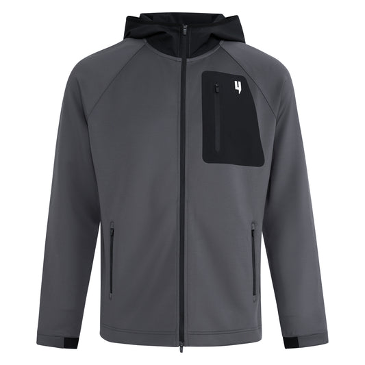 TEAM TRACKSUIT TOP GREY/BLACK