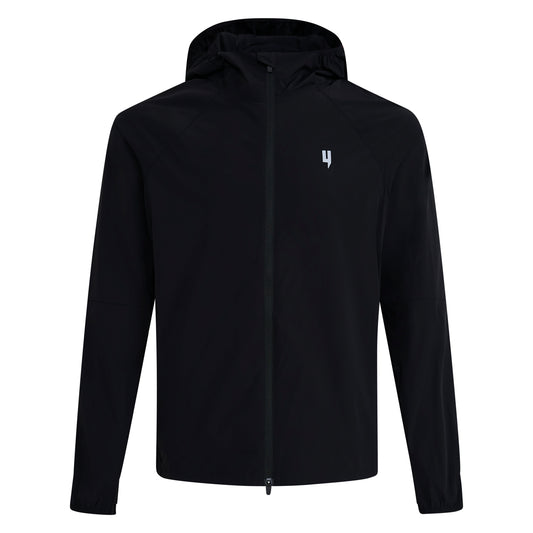 LIGHTWEIGHT ZIP UP JACKET BLACK