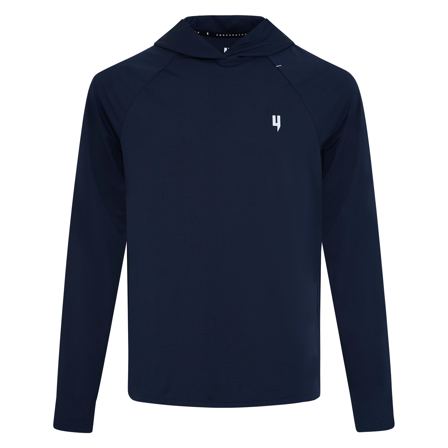 PERFORMANCE HOODED LONG SLEEVE TEE NAVY