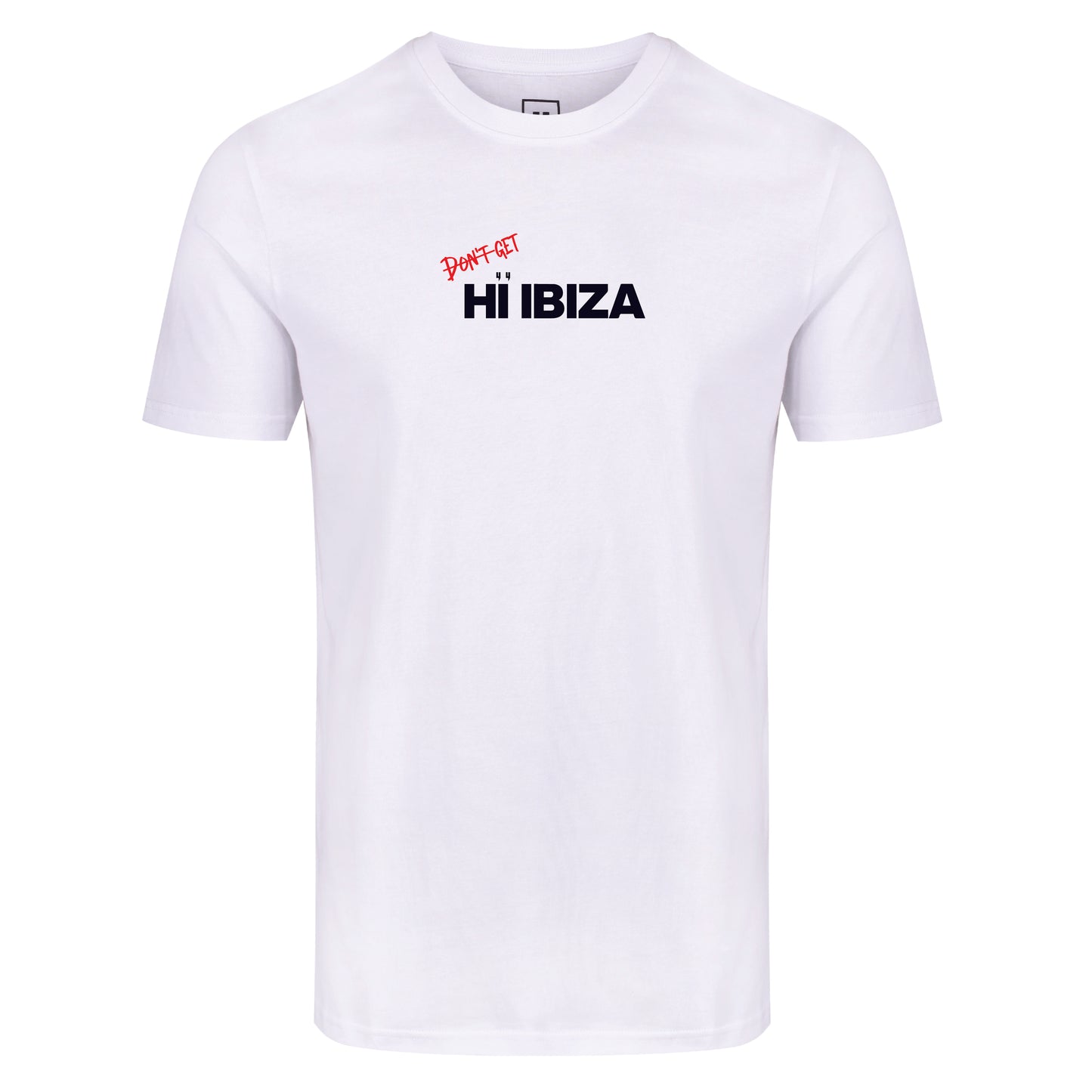 WHITE TEE IBIZA LOGO