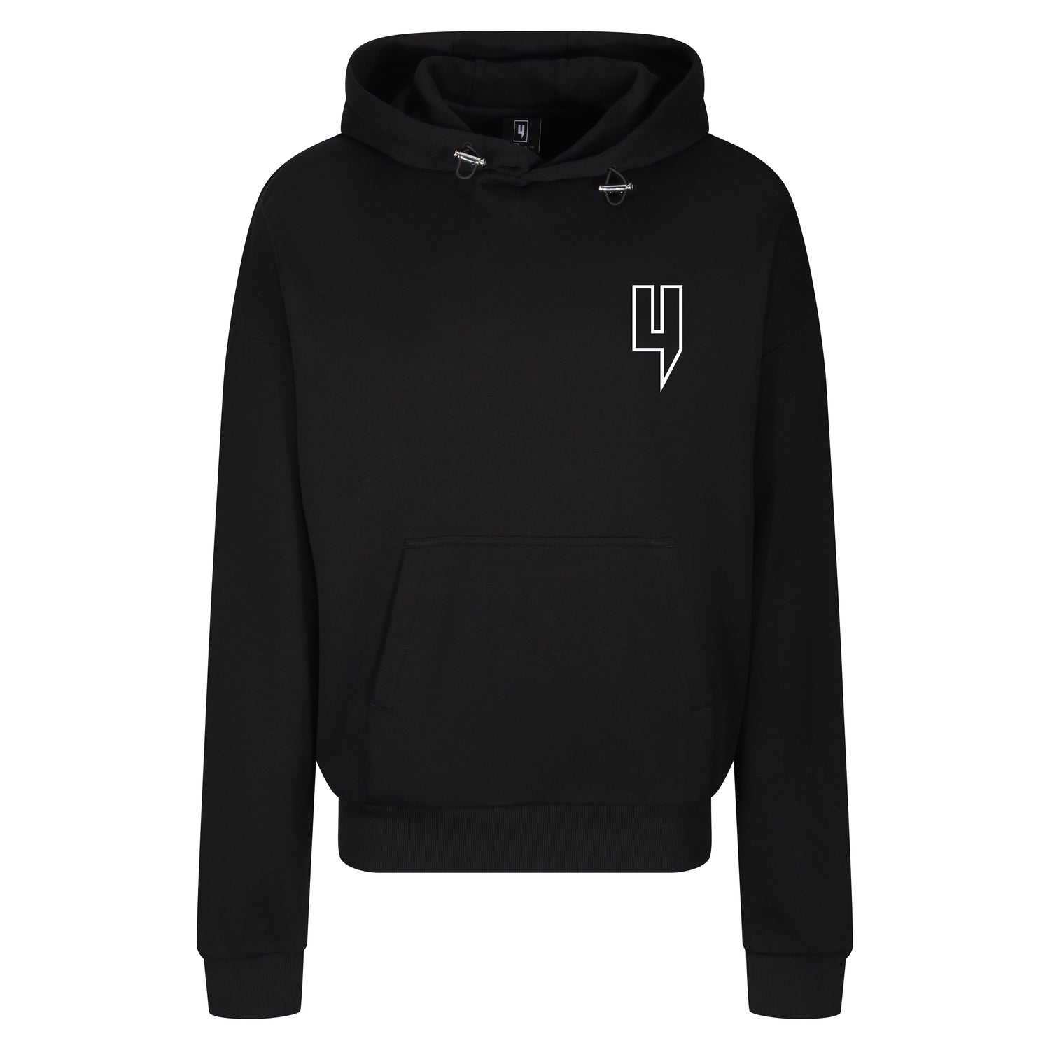 Y OUTLINE LUXE RELAXED FIT HOODY BLACK – YELIR WORLD