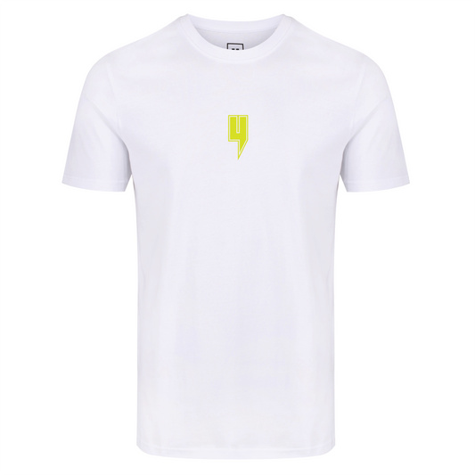 WHITE TEE NEON OUTLINE Y LOGO