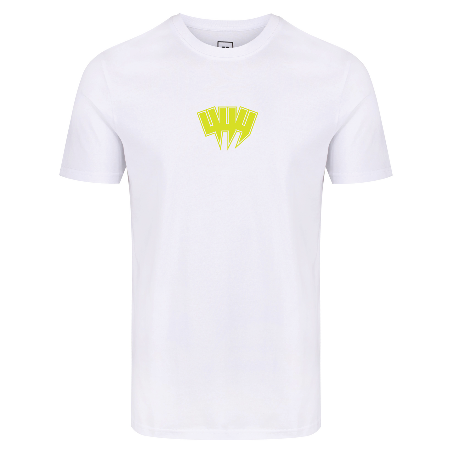 WHITE TEE NEON YYY OUTLINE