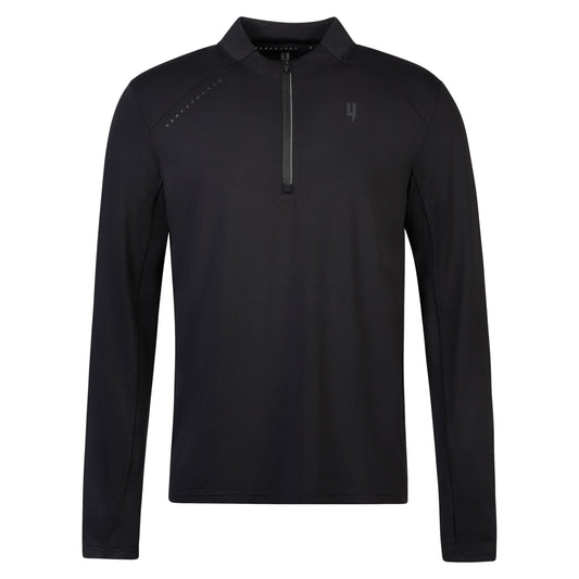 PERFORMANCE 1/2 ZIP TOP BLACK