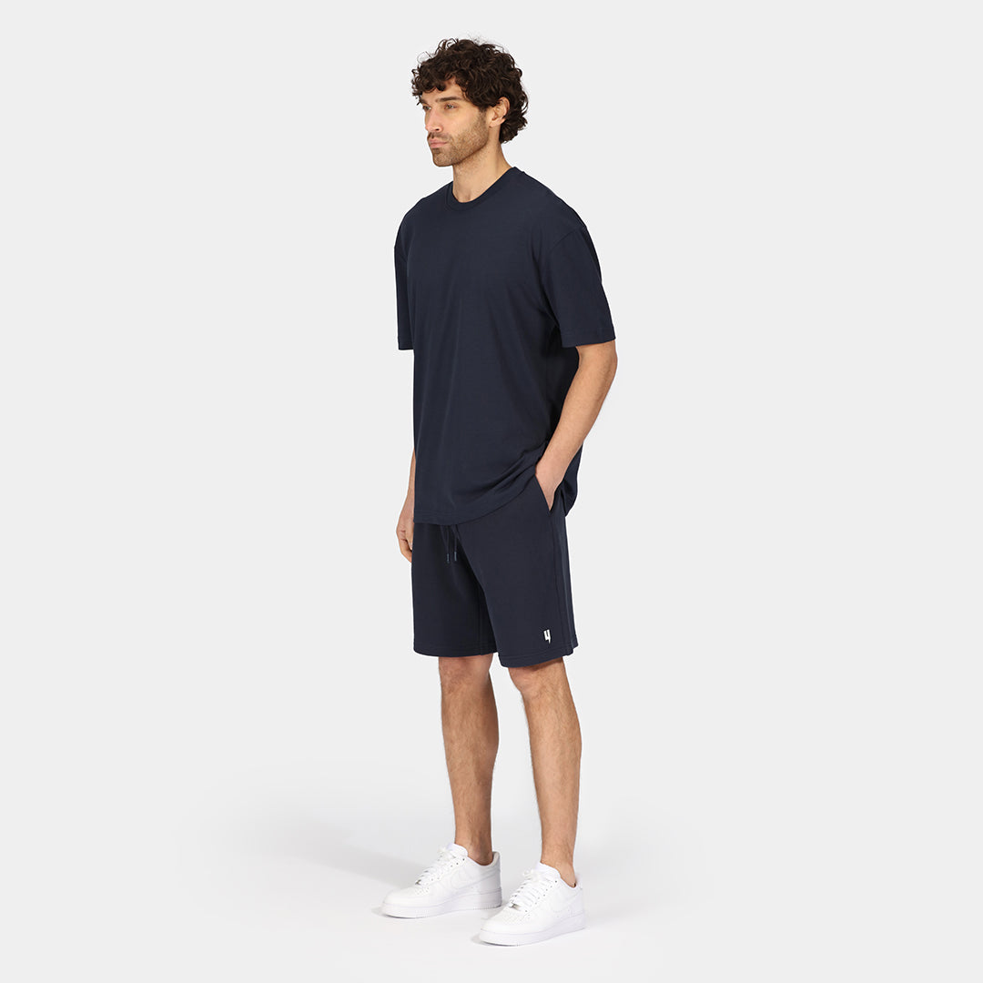 RELAXED FIT Y LOGO SHORTS NAVY