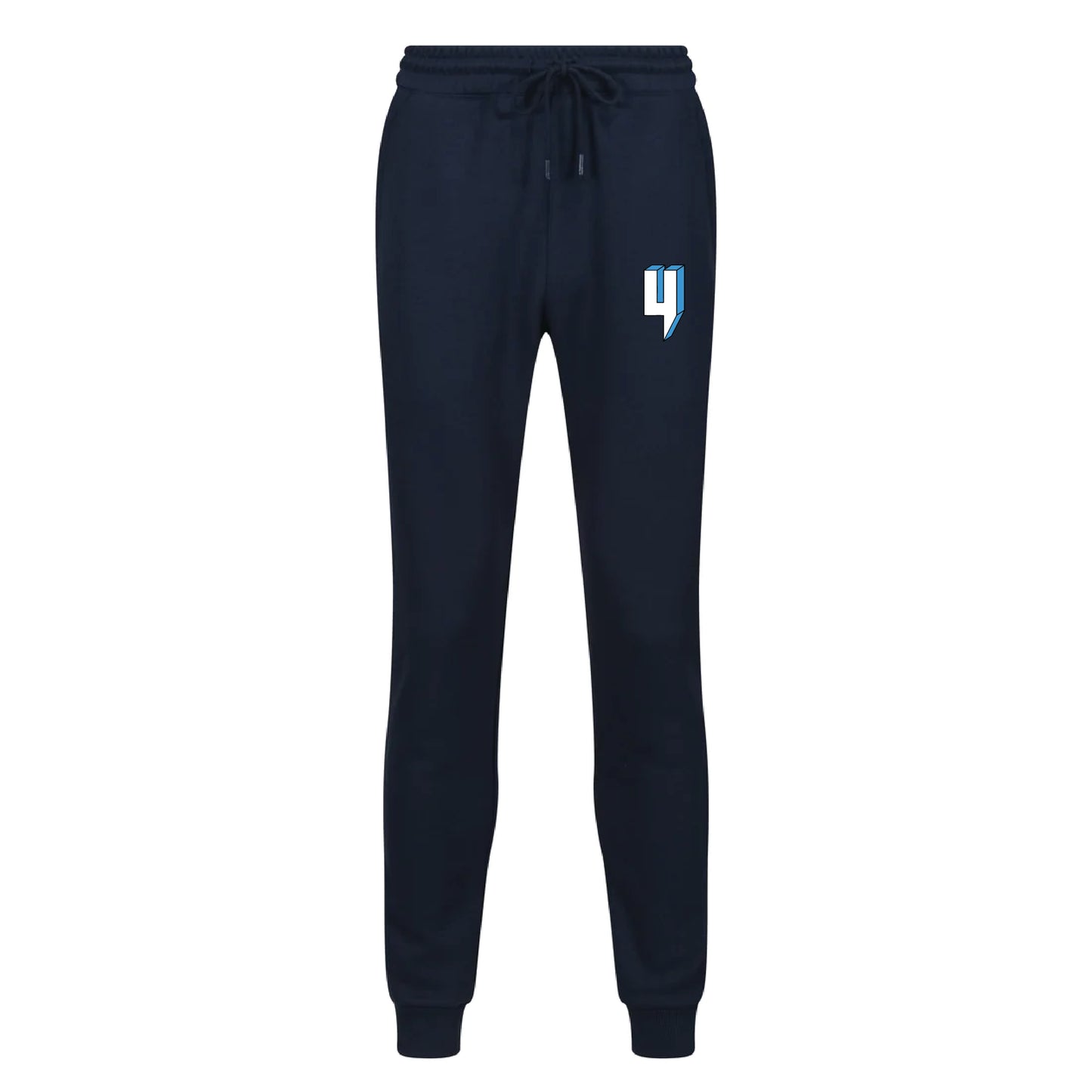 NAVY JOGGERS Y LOGO BABY BLUE