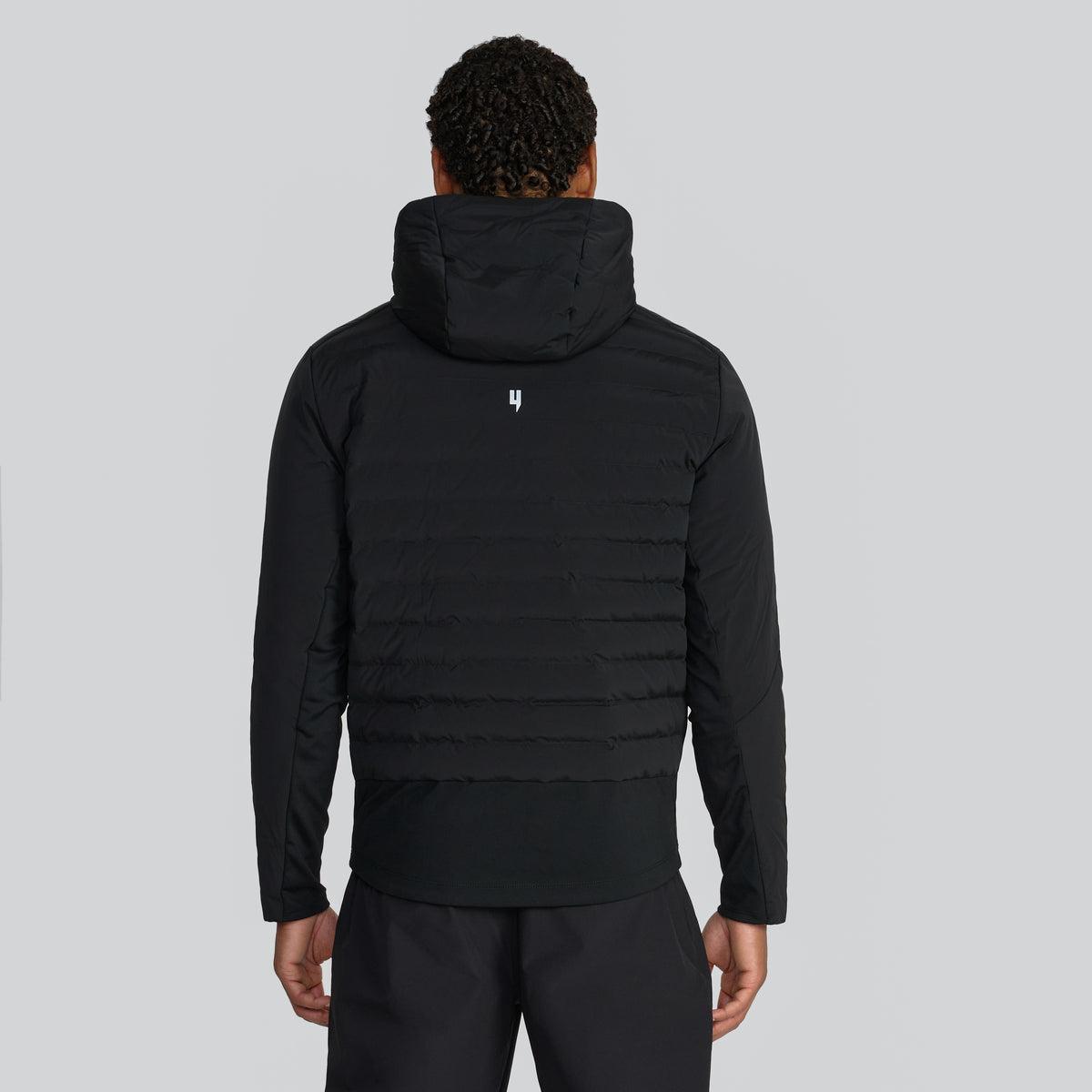 LIGHTWEIGHT QUILTED JACKET BLACK